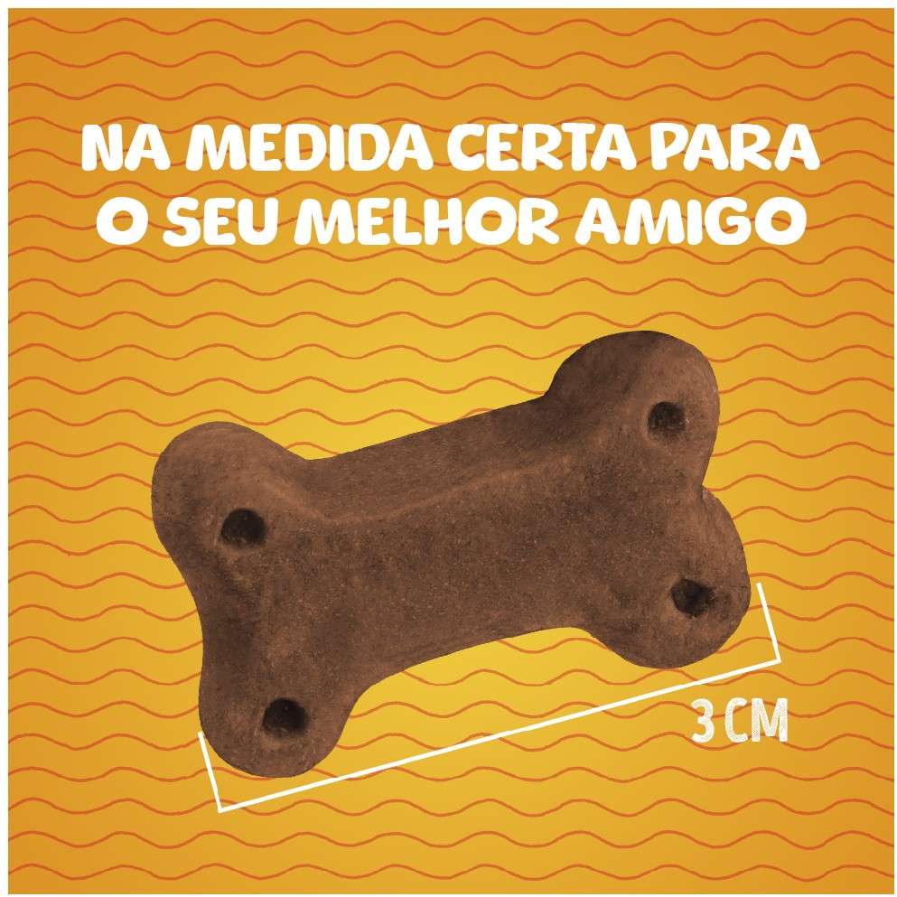 PETISQUINHO PETISCÃO PARA CÃES SABOR CARNE OSSINHO 1KG - Imagem 3