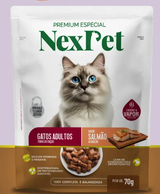 SACHÊ NEXPET GATO SALMÃO 70G
