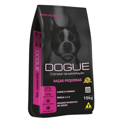 RAÇÃO PARA CÃES DOGUE SUPER PREMIUM RAÇAS PEQUENAS 15KG