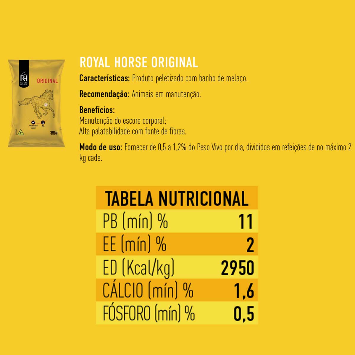 ROYAL HORSE ORIGINAL CAVALO 30KG - Imagem 2