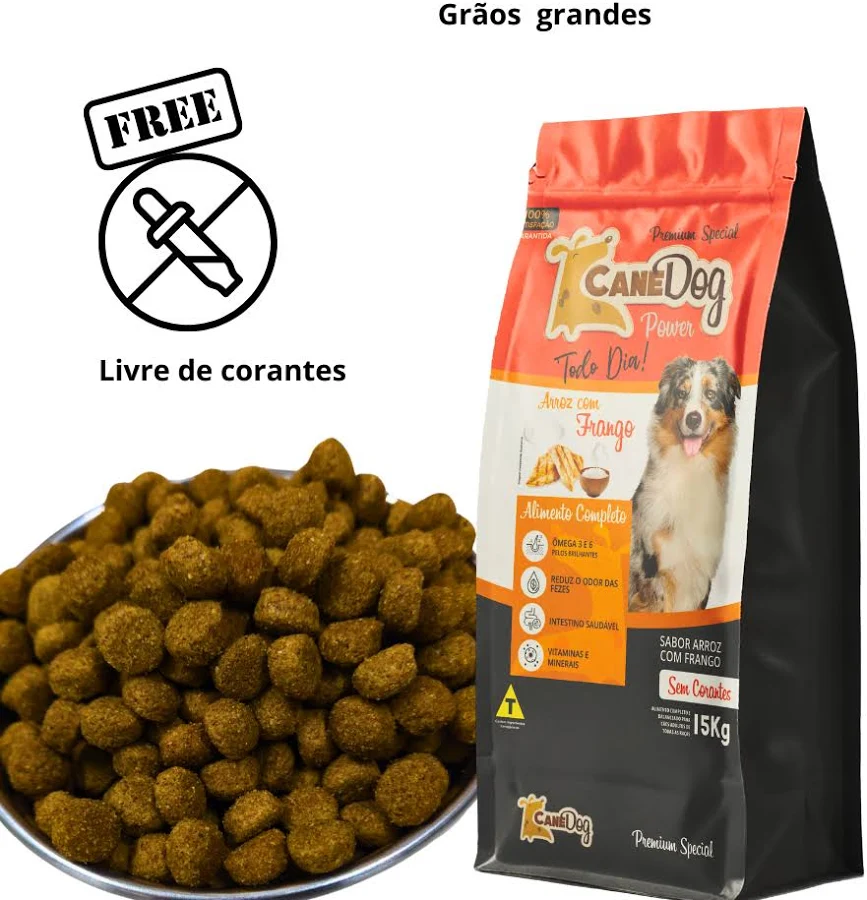 RAÇÃO PARA CÃES CANE DOG ADULTO FRANGO 15KG - Imagem 2