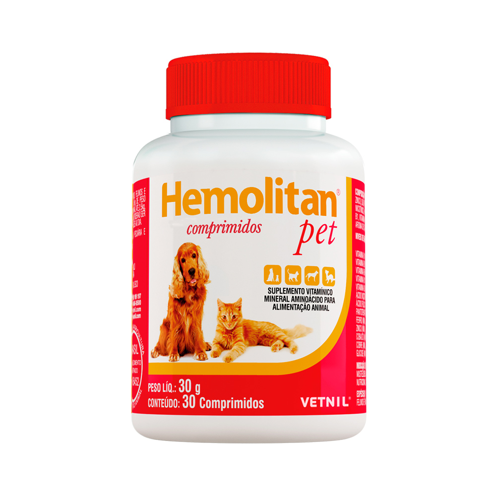 HEMOLITAN PET 30 COMPRIMIDOS