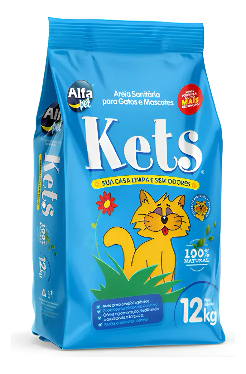 AREIA SANITÁRIA 12KG PARA GATOS