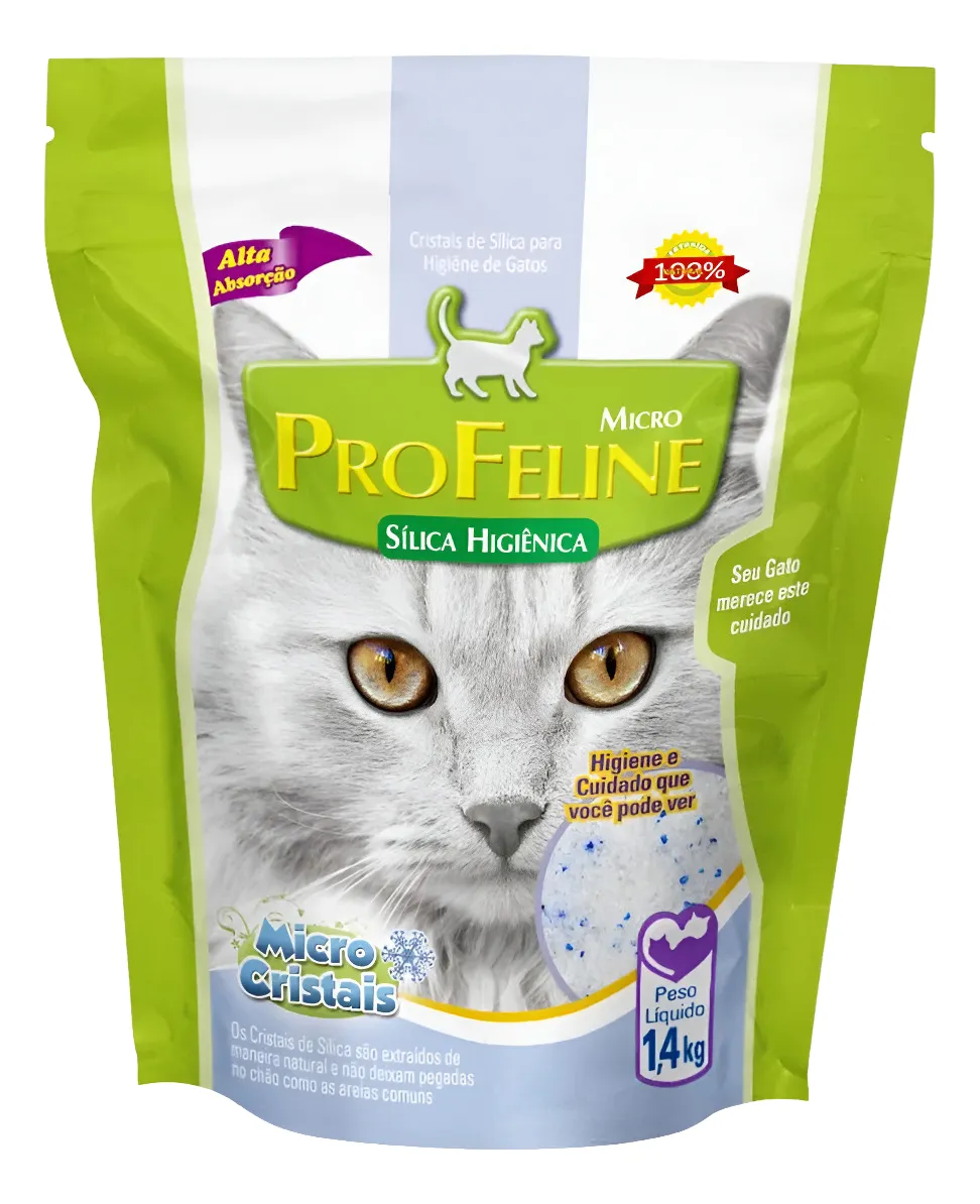 AREIA SÍLICA HIGIÊNICA PROFELINE 1,4KG