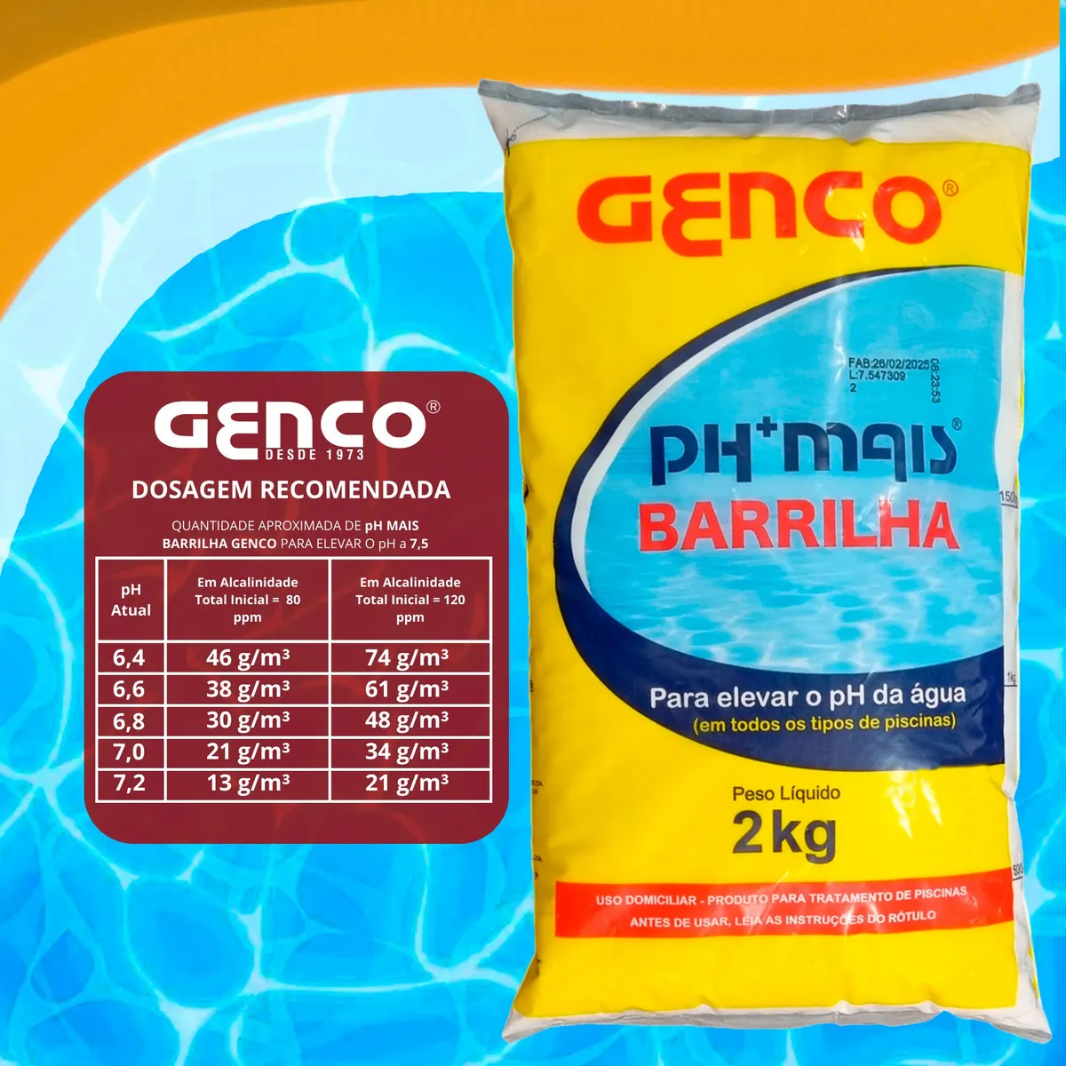 GENCO PH+ BARRILHA 2KG - Imagem 3