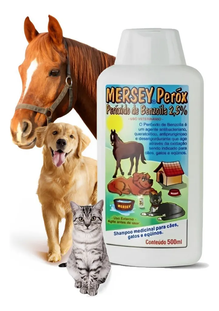 SHAMPOO MERSEY PERÓX 500ML PERÓXIDO DE BENZOÍLA - Imagem 2