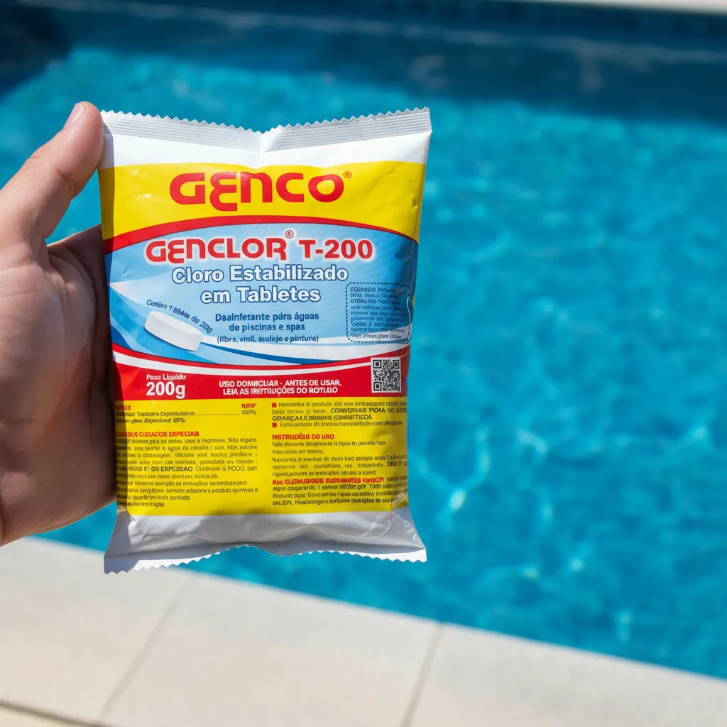 PASTILHA CLORO GENCO T-200 200G - Imagem 2