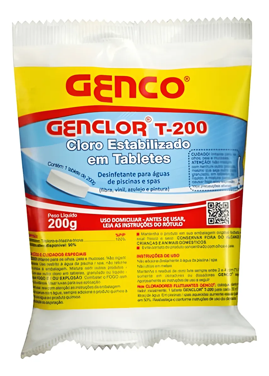 PASTILHA CLORO GENCO T-200 200G