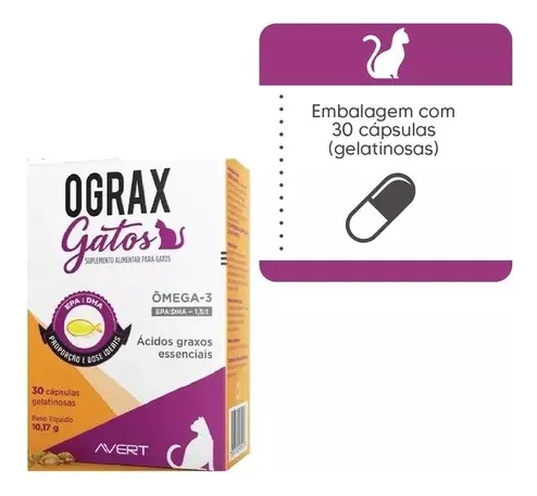 OGRAX GATOS 30 CÁPSULAS 13,27G - Imagem 2