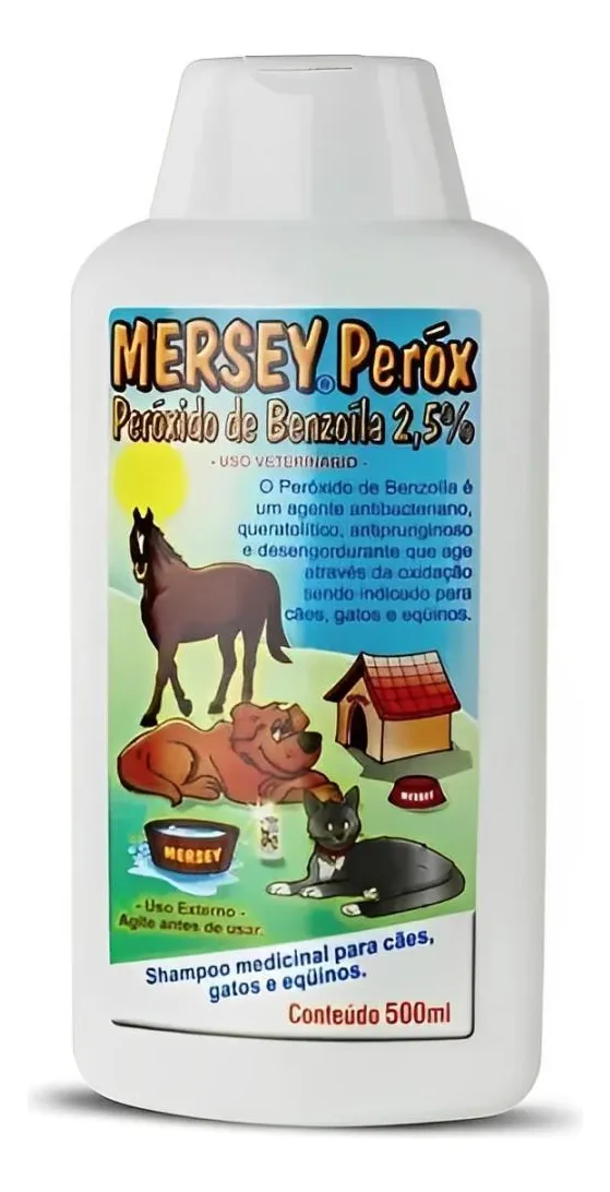 SHAMPOO MERSEY PERÓX 500ML PERÓXIDO DE BENZOÍLA