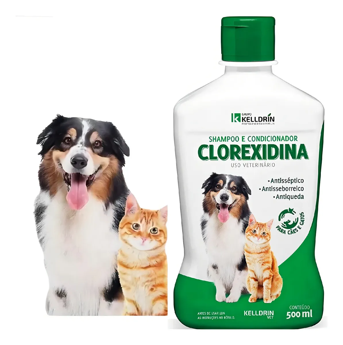 SHAMPOO E CONDICIONADOR CLOREXIDINA 500ML - Imagem 3