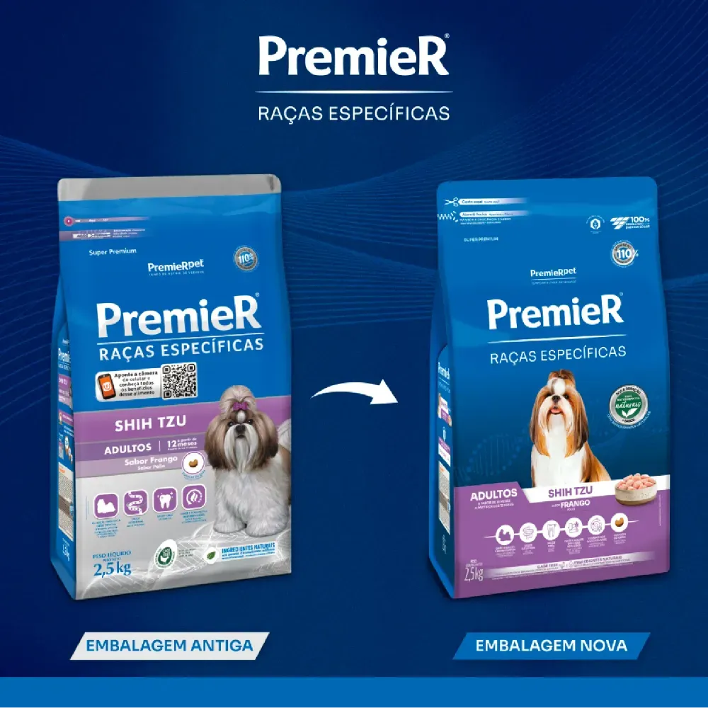 RAÇÃO PREMIER ADULTO RAÇAS ESPECÍFICAS SHIH TZU 2,5KG - Imagem 3