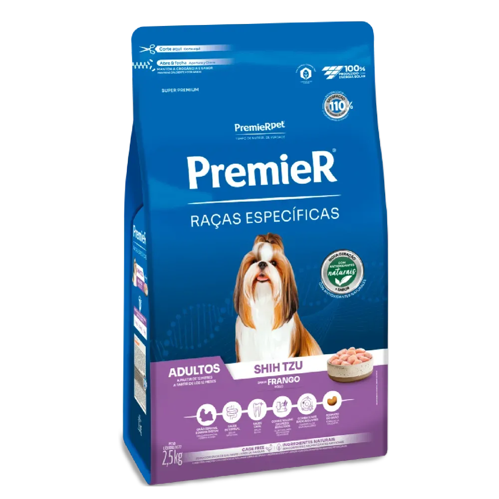 RAÇÃO PREMIER ADULTO RAÇAS ESPECÍFICAS SHIH TZU 2,5KG - Imagem 2